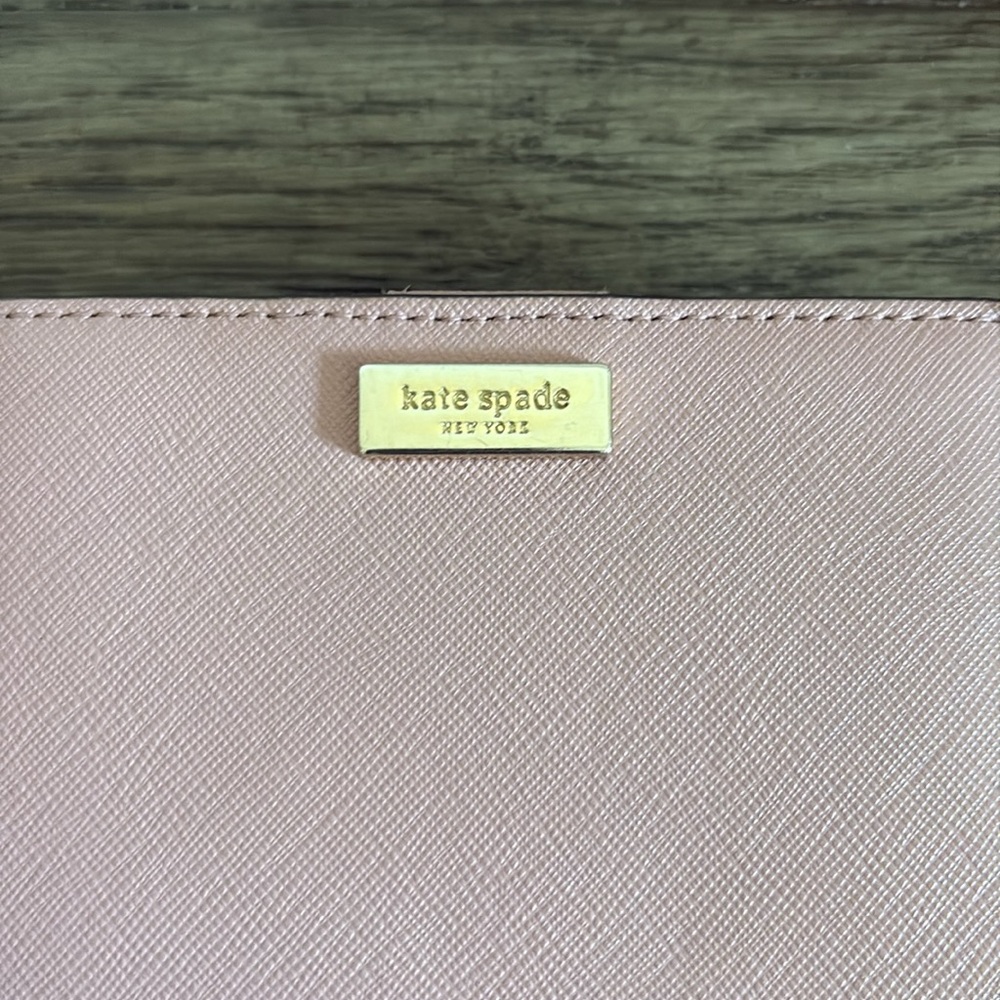 Lot of 2x [Kate Spade] Bi-Fold & Tri-Fold Pink Small Snap Button Close Wallets - Picture 3 of 16